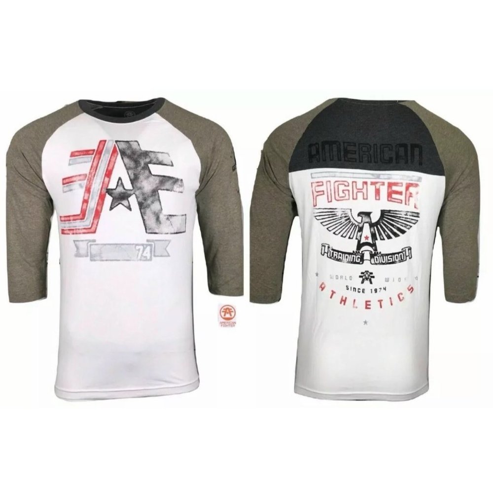 AMERICAN FIGHTER Men's T-Shirt CORNER Athletic Premium Biker MMA